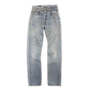 Vintage Levi's 501 Jeans Womens 26x32 (24x30.5) Light Wash Blue 90s USA
